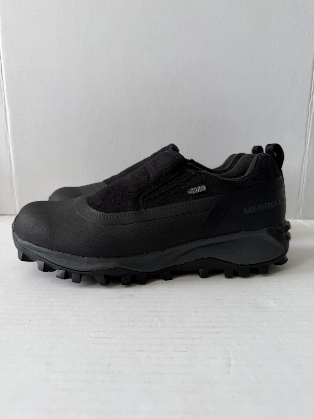 Merrell Men’s Black Waterproof Trail Slip-On Boots